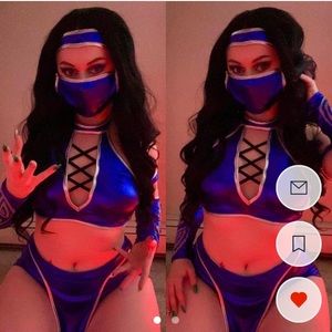 Kitana Cosplay Costume Mortal Combat